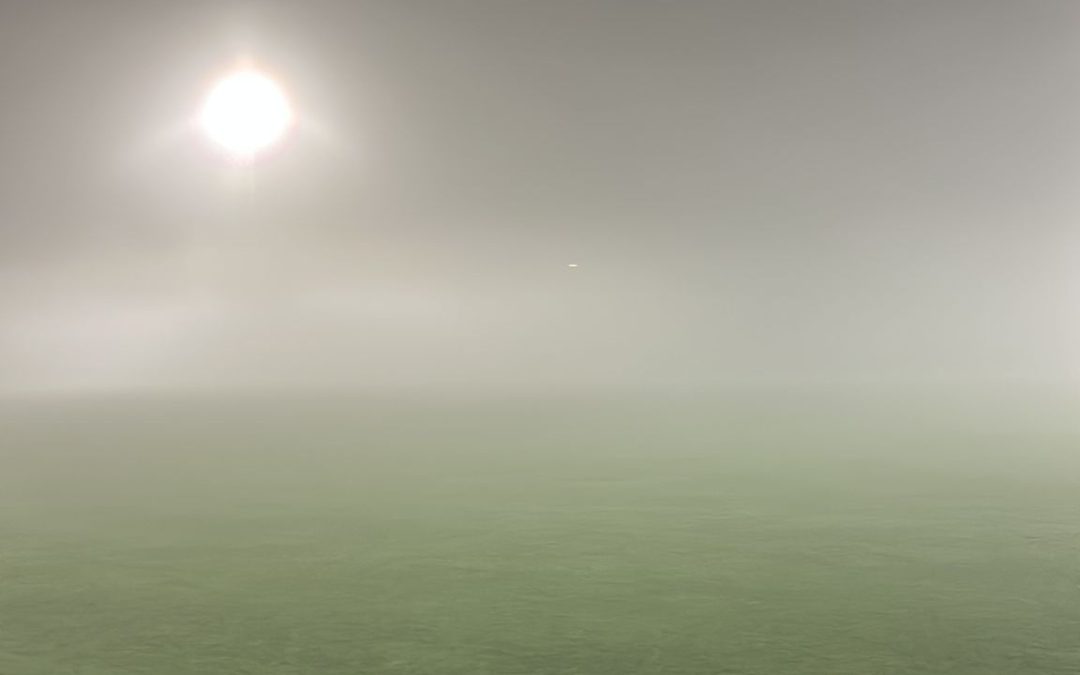 Sospeso il recupero per nebbia